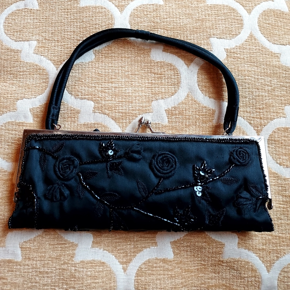 Purse Clutch evening purse black New Years Holidays